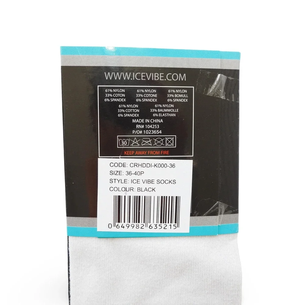 Horseware Ireland Ice-Vibe Circulation Therapy Riding Socks Black EU 36-40 NEW